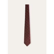 Loro Piana - My Spots Tie, Mann, Marsala Wine/White Pois, Größe: NR