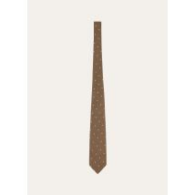 Loro Piana - My Spots Tie, Man, Sepia Brown/White Pois, Size: NR