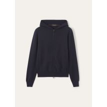 Loro Piana - Invorio Hooded Bomber Leis. Sw. Cash Cot. Gg 18, Man, Navy Blue, Size: S