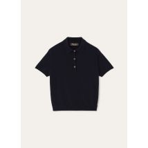 Loro Piana - Classic Baby Cash Ss Polo Baby Cash Gg 12, Femme, Navy Blue, Taille: 48
