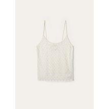 Loro Piana - Fresh Linen Silk Top Gg 18, Femme, Jasmine Rice, Taille: XS