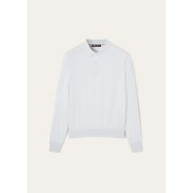 Loro Piana - Ice Wish Polo Cotton Gg 18, Man, Periwinkle, Size: 56