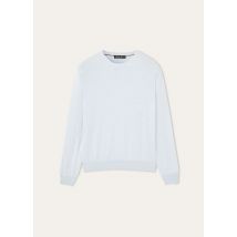 Loro Piana - Ice Wish Crewneck Sweater Cotton Gg 18, Homme, Periwinkle, Taille: 50