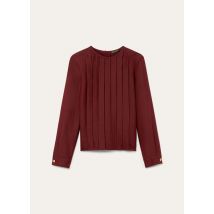 Loro Piana - Rossana Shirt Light Shantung, Woman, Deep Maroon, Size: 40