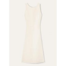 Loro Piana - Sandie Dress Textured Tussah, Woman, White, Size: 38