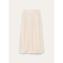 Loro Piana - Janel Skirt Shantung Neps, Woman, Nougat, Size: 46