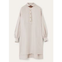 Loro Piana - Anastasia Dress Antigua, Woman, Graysh Lavender, Size: 38