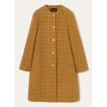 Loro Piana - Oxton Sb Coat Tweed Fiammato, Woman, Green-Orange Poppy Tweed, Size: 42