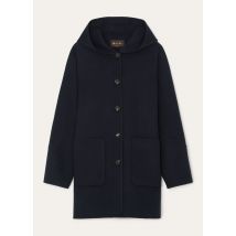 Loro Piana - Kian Sb Coat Cash Double, Woman, Navy Blue, Size: 40