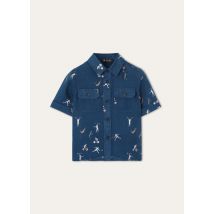 Loro Piana - Jerome Shirt Playful Linen, Blue Navy/Sand, Taille: 10