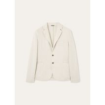 Loro Piana - Sweater Notch Sb Jacket Linen Wool Pique, Man, Tender Wall, Size: 58