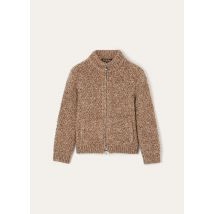 Loro Piana - Ispra Kid Bomber Sweater Cash Silk Gg 5, Clay Rock, Taille: 8