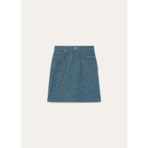 Loro Piana - Joanne Skirt Austin Denim, Woman, Blue Spirulina, Size: 42