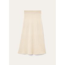 Loro Piana - Baby Coste Skirt Baby Cash Gg 12, Frau, White Snow, Größe: S