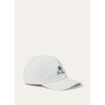 Loro Piana - My Baseball Silk Cotton Stripe, Man, White Blue Stripe, Size: S