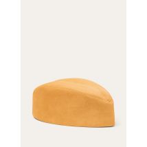 Loro Piana - Margaret Hat Lowered Suede, Woman, Saffron Tea, Size: L