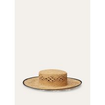 Loro Piana - Artemisia Hat Argyle Rafia, Frau, Amber Straw, Größe: L