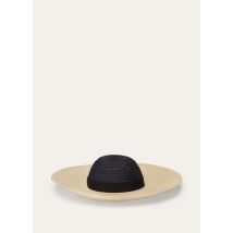 Loro Piana - Elizabeth Hat Braided Hemp, Frau, Blue Navy/Natural Straw, Größe: M