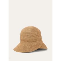 Loro Piana - Veronica Hat Paper Straw, Frau, Dark Hay Beige, Größe: M