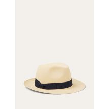 Loro Piana - Sergio Hat Montecristi Straw, Femme, Natural Montecristi/Chocolate, Taille: M