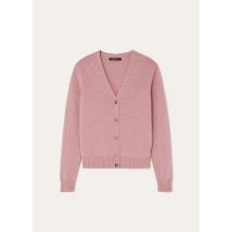 Loro Piana - Parksville Cardigan Sweater Baby Cash Gg 8, Femme, Purple Chips Melange, Taille: 42