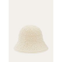 Loro Piana - Arola Hat Cash Abaca Gg 5, Woman, Nougat, Size: L