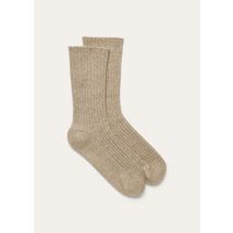 Loro Piana - Baby Cash Light Treccia Socks Gg 15, Man, Chia Beans, Size: XXL