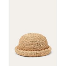Loro Piana - Charlie Hat Rafia Crochet, Femme, Fresh Wheat, Taille: M
