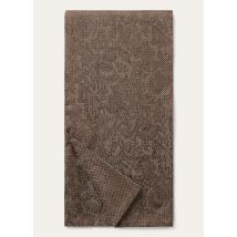 Loro Piana - Kaleidoscope Jacquard Scarf Silk, Man, Shitake Brown/Ivory/Demitasse, Size: NR