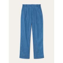 Loro Piana - Hurley Trousers Linen Chambray, Uomo, Sapphire Dream, Taglia: 48