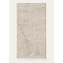 Loro Piana - Sciarpa Lino Melange, Man, Wheat Beige, Size: NR