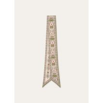 Loro Piana - Loro Piana Cardo Veneziano Tie Band 86 Silk Twill, Woman, Sunset Glow/Green Fluorite, Size: NR