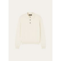 Loro Piana - Classic Baby Cash Polo Gg 12, Woman, White Snow, Size: 42