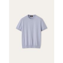 Loro Piana - Ice Wish Ss Crewneck Sweater Cotton Gg 18, Femme, Lilac Frost, Taille: 38