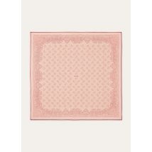 Loro Piana - Loro Piana Fiore Di Lino Bandana Foulard 90 Wool, Woman, Pale Pink/Red, Size: NR