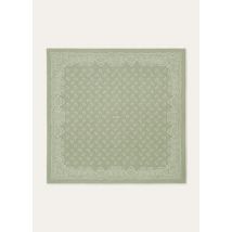 Loro Piana - Loro Piana Fiore Di Lino Bandana Foulard 90 Wool, Woman, Mint Green/White, Size: NR