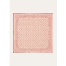 Loro Piana - Loro Piana Fiore Di Lino Bandana Foulard 90 Wool, Woman, Pale Pink/Red, Size: NR