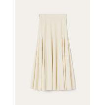 Loro Piana - Giustina Skirt Silk Cloth, Woman, Milk Amber, Size: 40