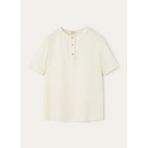 Loro Piana - Jadyn Ss Shirt Shantung Neps, Woman, Nougat, Size: 44