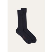 Loro Piana - Wish 2/60 Socks Wool Gg 18, Woman, Blue Navy, Size: S