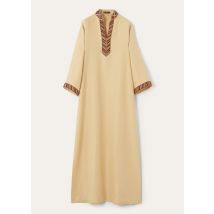 Loro Piana - Tilde Dress Suitcase Stripe, Donna, Golden Beach, Taglia: 42