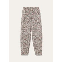 Loro Piana - Dan Trousers Riserva San Nicolo' Panama, Woman, Chalk/Graphite Powder/Dahlia, Size: 36