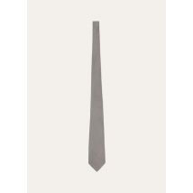 Loro Piana - Yale Pied De Poule Tie 8 Silk, Man, Silver White/Ivory/Deep Green, Size: NR