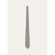 Loro Piana - Yale Pied De Poule Tie 8 Silk, Man, Silver White/Ivory/Burgundy, Size: NR