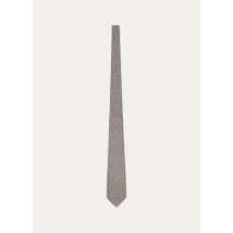 Loro Piana - Yale Tartan Tie 8 Silk, Man, Vandike Brown/Beige/Black/White, Size: NR