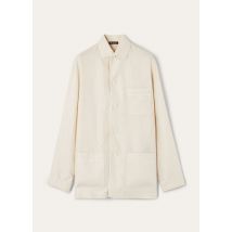 Loro Piana - Lian Shirt New Summer Twill, Femme, Clear Oyster, Taille: 40