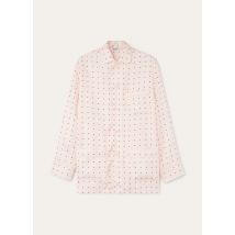 Loro Piana - Lian Shirt Silk Pois, Femme, Misty Rose/Dark Red Pois, Taille: 44
