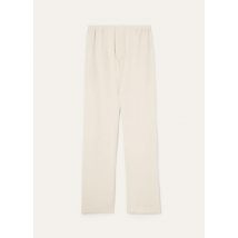 Loro Piana - Britton Trousers New Summer Twill, Woman, Clear Oyster, Size: 42