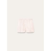 Loro Piana - Cheston Bermuda Silk Pois, Femme, Misty Rose/Dark Red Pois, Taille: 42