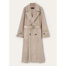 Loro Piana - Foster Db Coat Brushed Alpaca, Woman, Lotus Pod, Size: 42